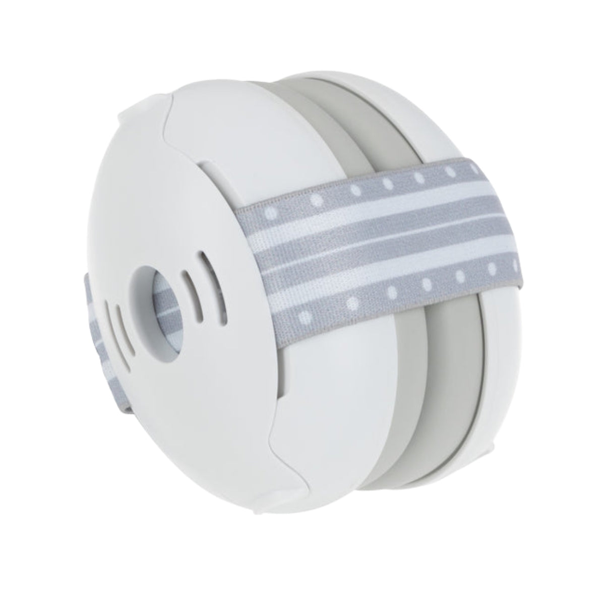 Protetores auriculares ajustáveis Nuby Soft Sounds para bebês, brancos