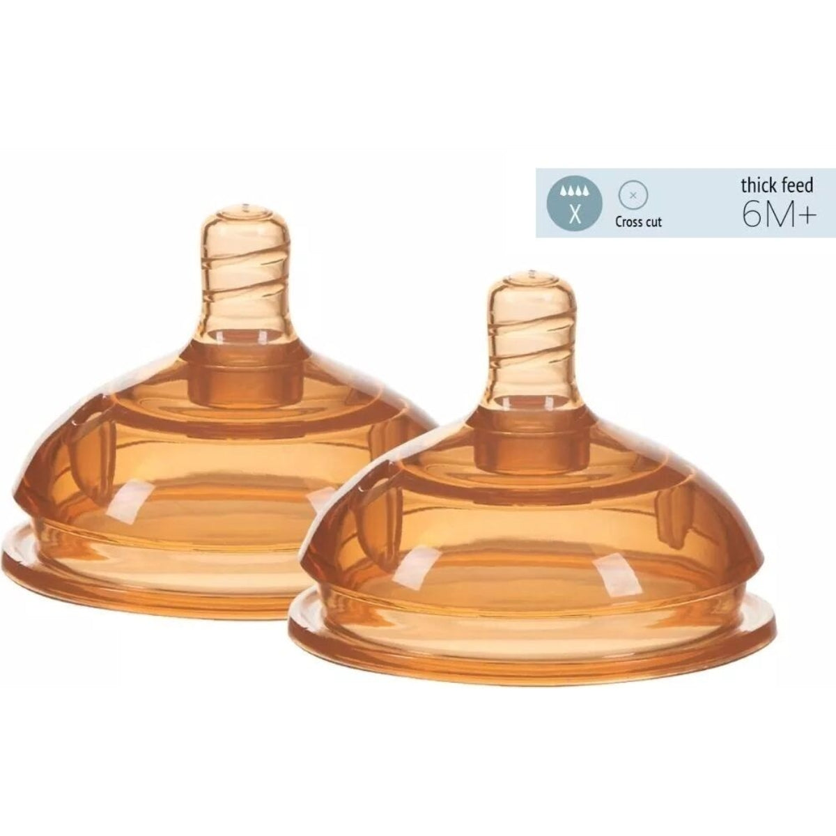 HEORSHE Baby Bottle Replecement Nipple (6M+) F-flow