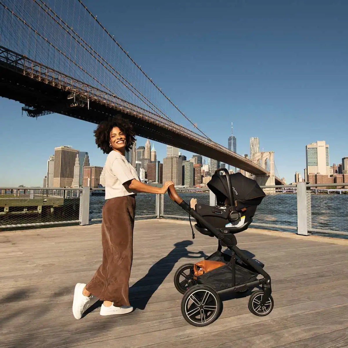Carrinho de Bebê Travel Sistem Nuna Mixx Next + Pipa Urbn Caviar 