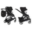 Bugaboo Dragonfly Berço e Assento Para Carrinho - Black/Black/Canopy Grey Melange