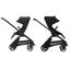 Bugaboo Dragonfly Berço e Assento Para Carrinho - Black/Black/Canopy Grey Melange