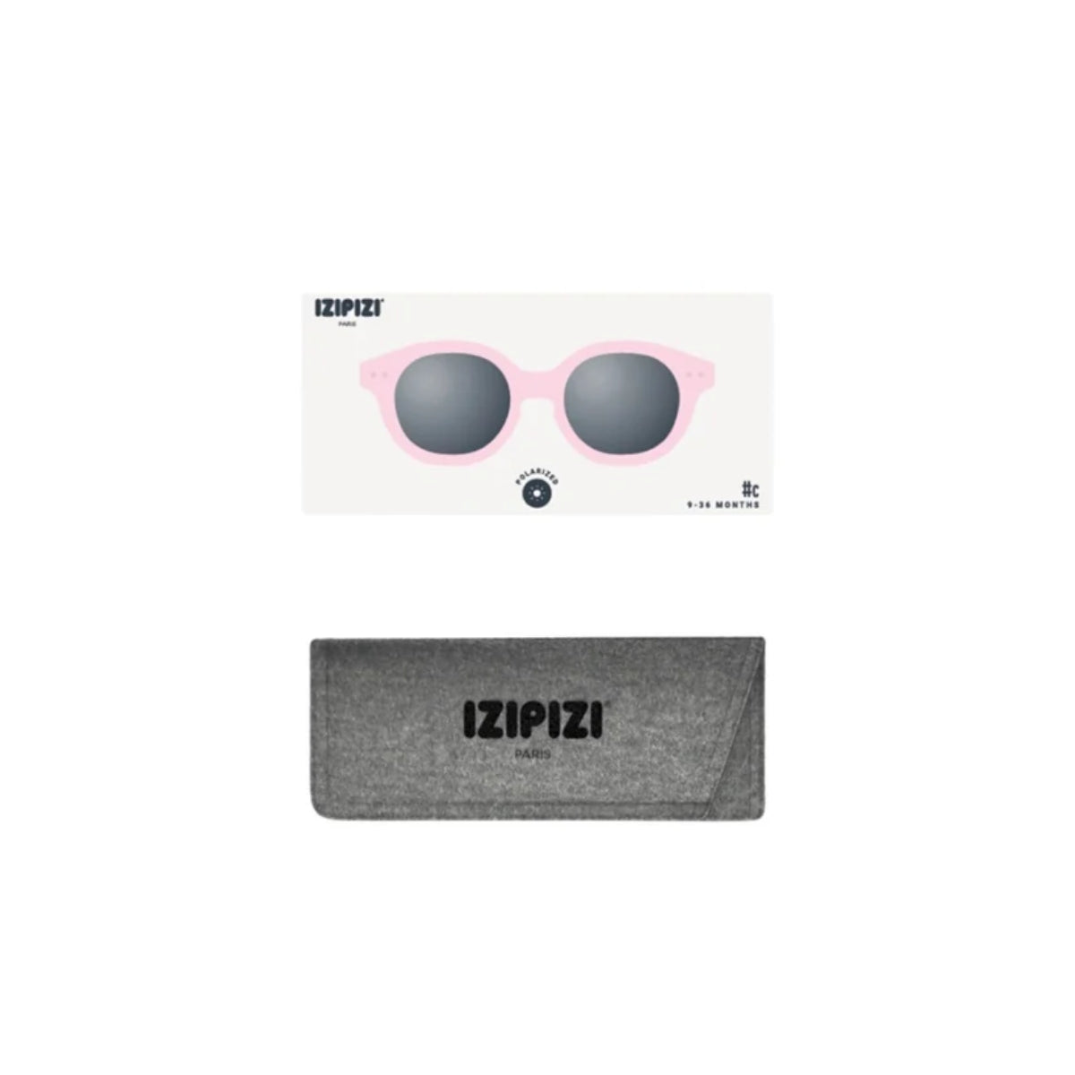 Óculos de Sol Izipizi Kids 9-36 M #C - Pastel Pink
