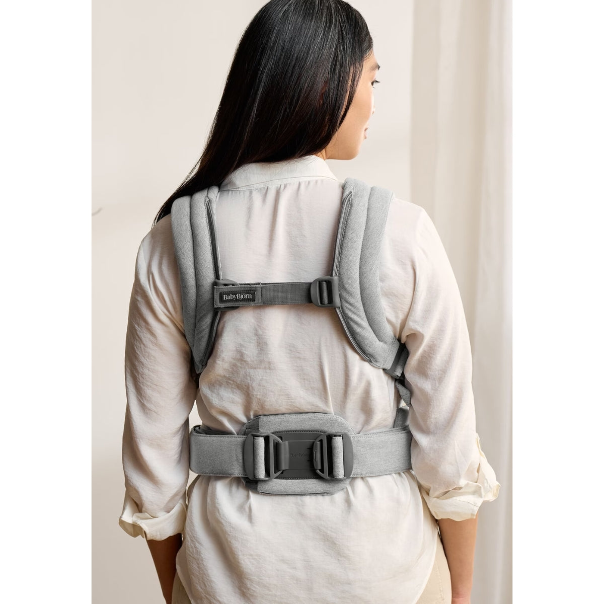 Canguru BabyBjörn Harmony Woven Mélange Light gray