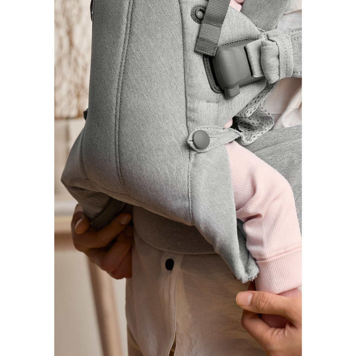 Canguru BabyBjörn Harmony Woven Mélange Light gray