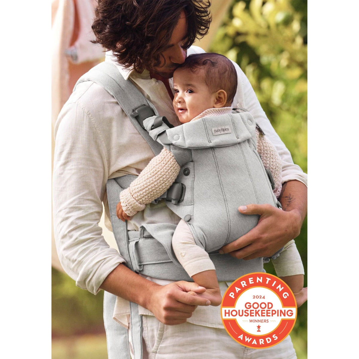 Canguru BabyBjörn Harmony Woven Mélange Light gray