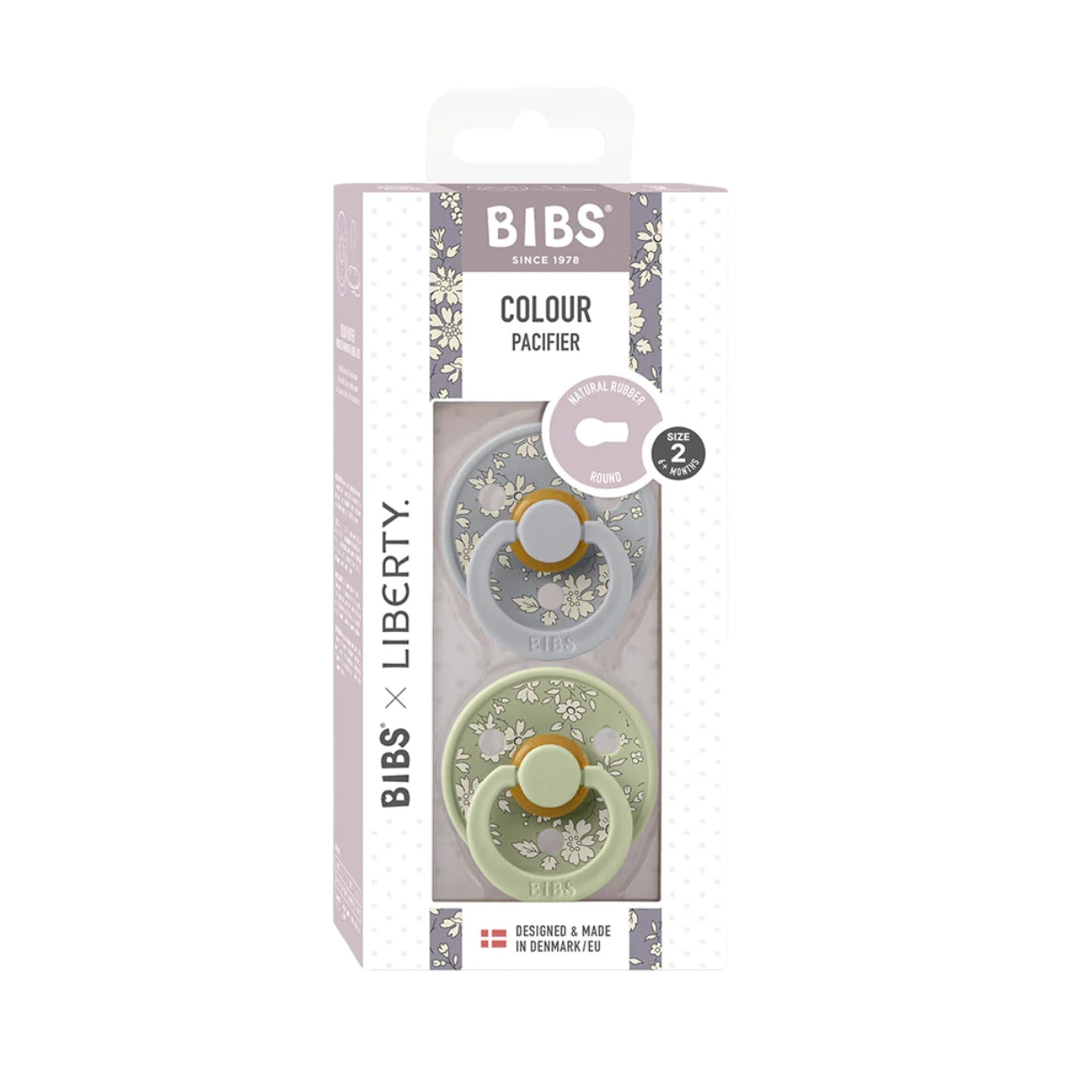 BIBS x LIBERTY Colour 2 Pack Capel - Sage Mix