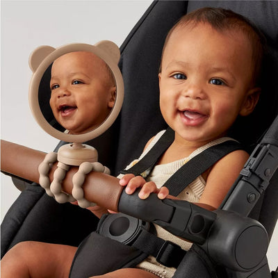 Espelho para carrinho Itzy Ritzy Itzy Peek com design de fácil fixação - Tan Bear
