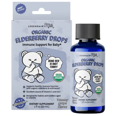 Suplemento de Vitamina Orgânico Infantil Legendairy Milk Gotas de Sabugueiro