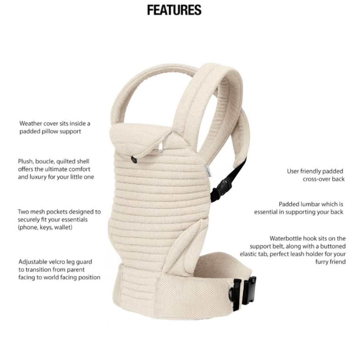 Bumpsuit The Armadillo Baby Carrier - Cloud