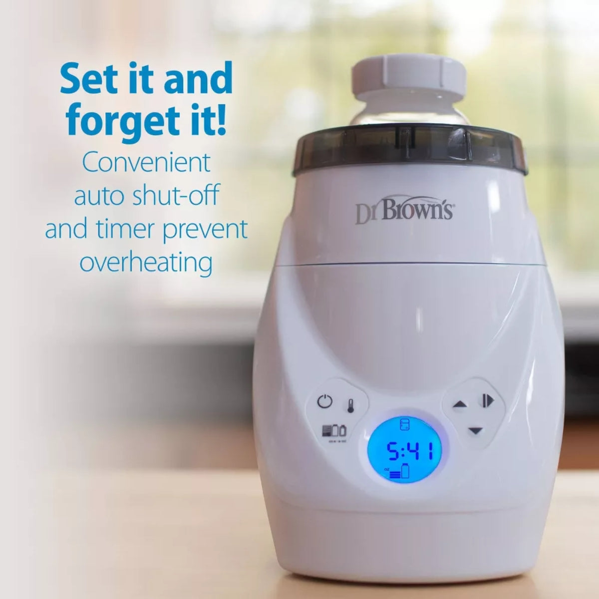 Aquecedor de mamadeiras e leite materno Dr. Brown's Natural Flow Milk Spa com aquecimento uniforme e consistente
