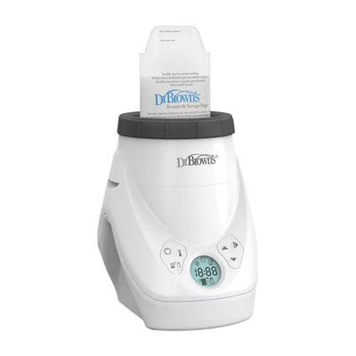 Aquecedor de mamadeiras e leite materno Dr. Brown's Natural Flow Milk Spa com aquecimento uniforme e consistente