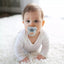 Chupeta HappyPaci 100% silicone Dr. Brown's - 0-6 meses - pacote com 3 - Azul/Branco/Azul claro