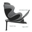 Cadeirinha de carro conversível Babyark Classic Charcoal Grey / Glacier Ice
