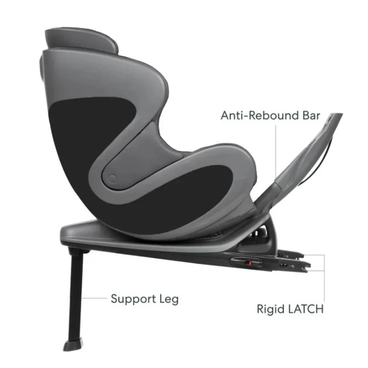 Cadeirinha de carro conversível Babyark Classic Charcoal Grey / Glacier Ice