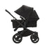 Carrinho de bebê duplo Bugaboo Donkey 5 Duo - Capota solar preta meia-noite, tecidos pretos meia-noite, chassi preto

