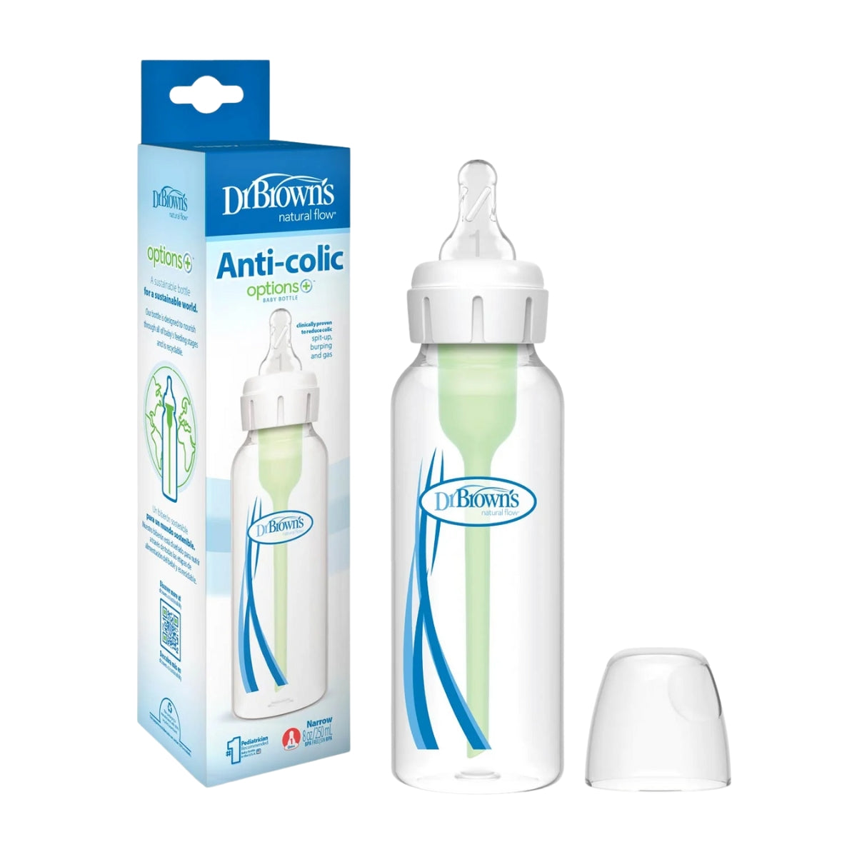 Dr. Brown's - Natural flow Options Narrow Bottle, 8Oz/250ml