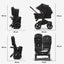Carrinho de bebê duplo Bugaboo Donkey 5 - Morning Pink Canopy/Grey Melange/Graphite Chassis
 