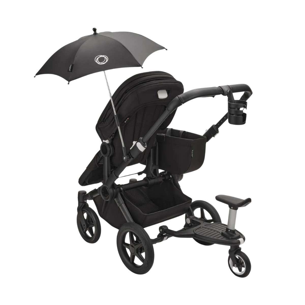 Carrinho de bebê duplo Bugaboo Donkey 5 - Morning Pink Canopy/Grey Melange/Graphite Chassis
 
