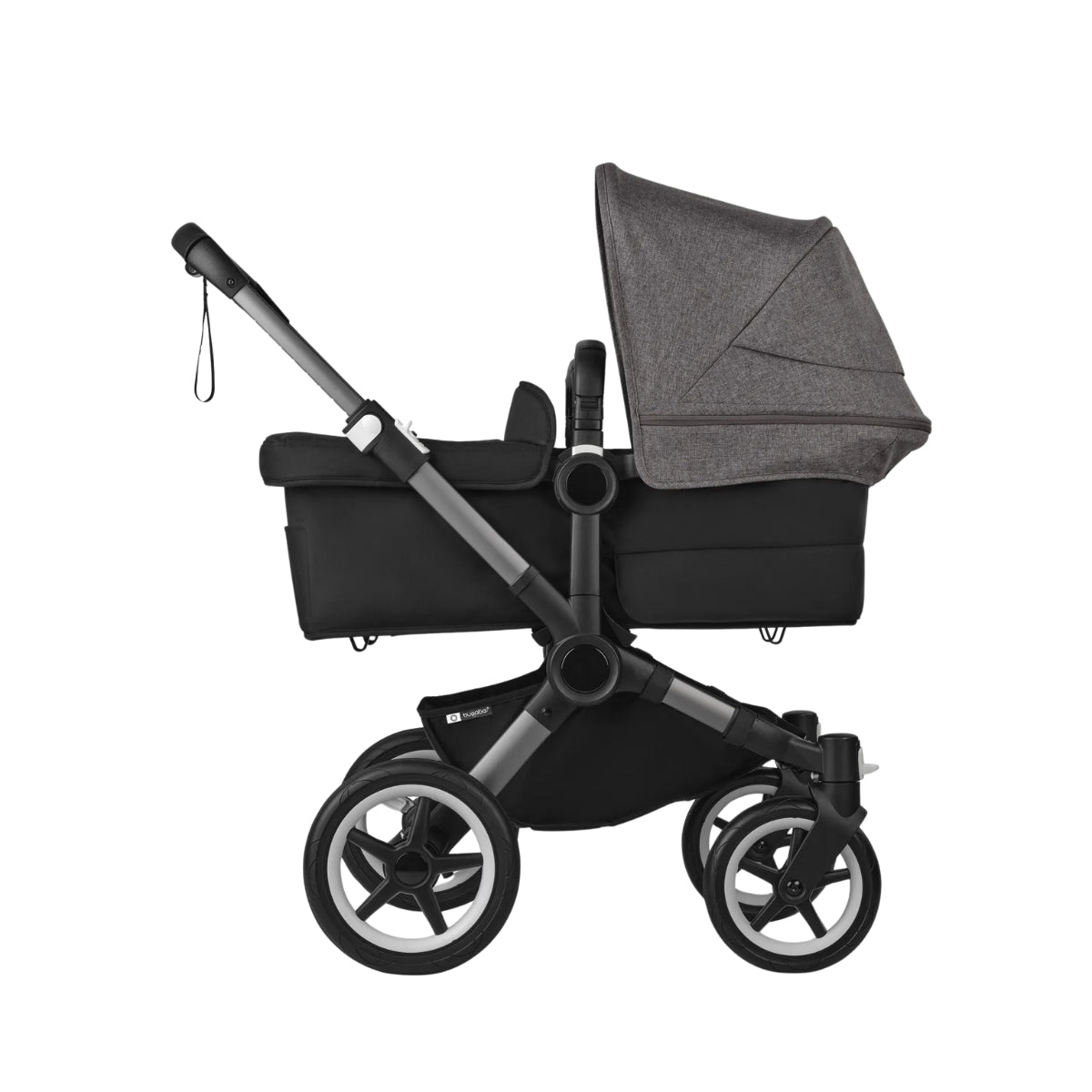 Carrinho de bebê duplo Bugaboo Donkey 5 - Grey Melange Canopy/Midnight Black/Graphite Chassis

