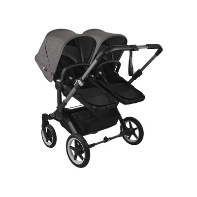 Carrinho de bebê duplo Bugaboo Donkey 5 - Grey Melange Canopy/Midnight Black/Graphite Chassis

