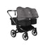 Carrinho de bebê duplo Bugaboo Donkey 5 - Grey Melange Canopy/Midnight Black/Graphite Chassis

