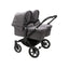 Carrinho de bebê duplo Bugaboo Donkey 5 - All Grey Melange/Black Chassis