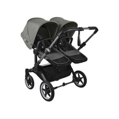 Carrinho de bebê duplo Bugaboo Donkey 5 - Forest Green/Graphite Chassis