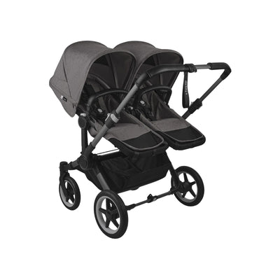 Carrinho de bebê duplo Bugaboo Donkey 5 - All Grey Melange/Graphite Chassis