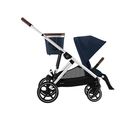 Carrinho De Bebê Cybex Gazelle S Ocean Blue (Silver Frame)