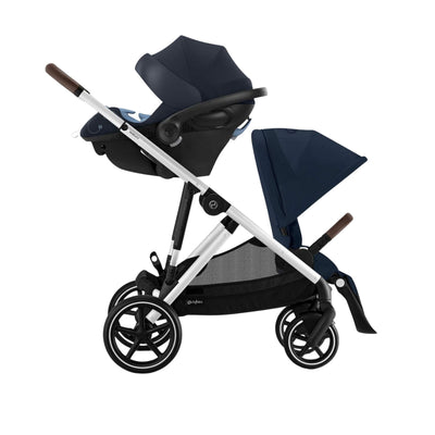 Carrinho De Bebê Cybex Gazelle S Ocean Blue (Silver Frame)