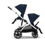 Carrinho De Bebê Cybex Gazelle S Ocean Blue (Silver Frame)