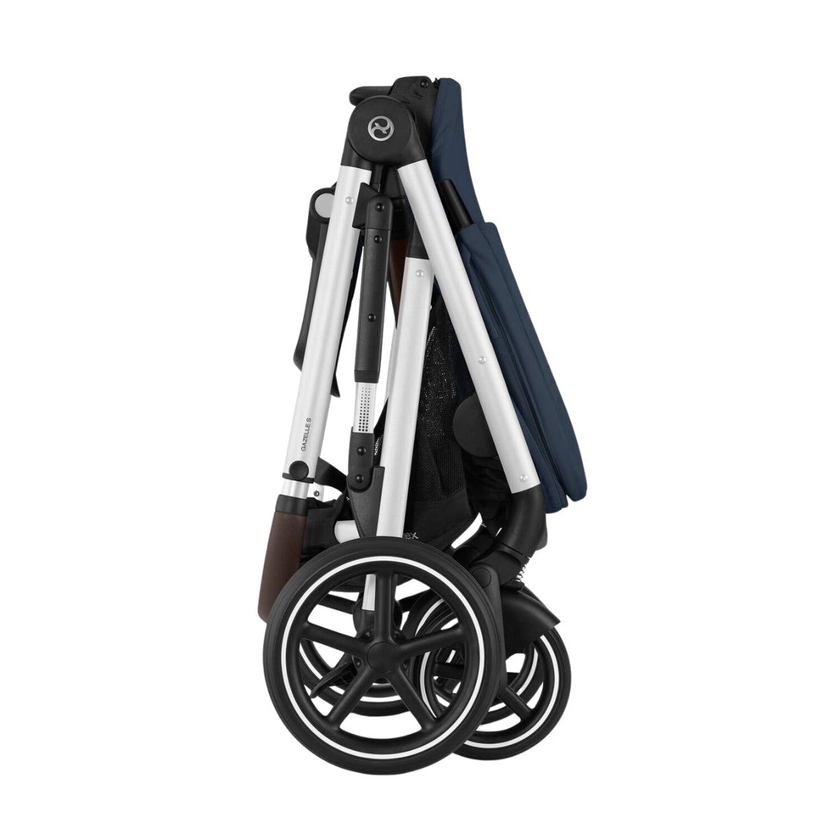 Carrinho De Bebê Cybex Gazelle S Ocean Blue (Silver Frame)