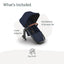 Uppababy Vista V3 RumbleSeat - Noa - Azul Marinho