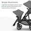 Uppababy Vista V3 RumbleSeat - Noa - Azul Marinho