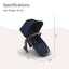 Uppababy Vista V3 RumbleSeat - Noa - Azul Marinho