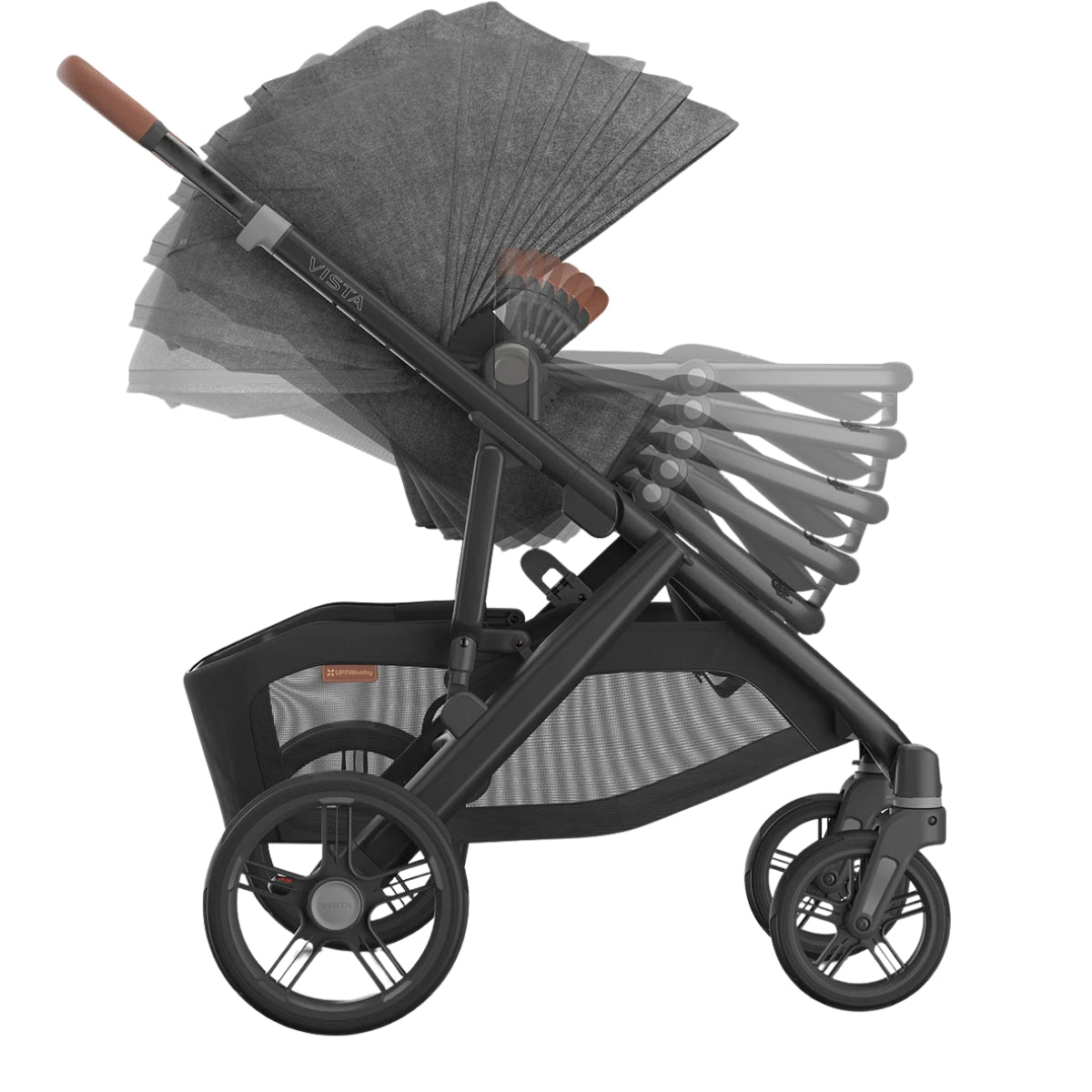 Carrinho De Bebê Uppababy Vista V3 Carbon Frame Greyson