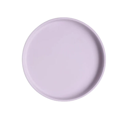 Mushie - Placa de Ventosa Clássica de Silicone, Livre de BPA, Design Antiderrapante, Lilás Macio