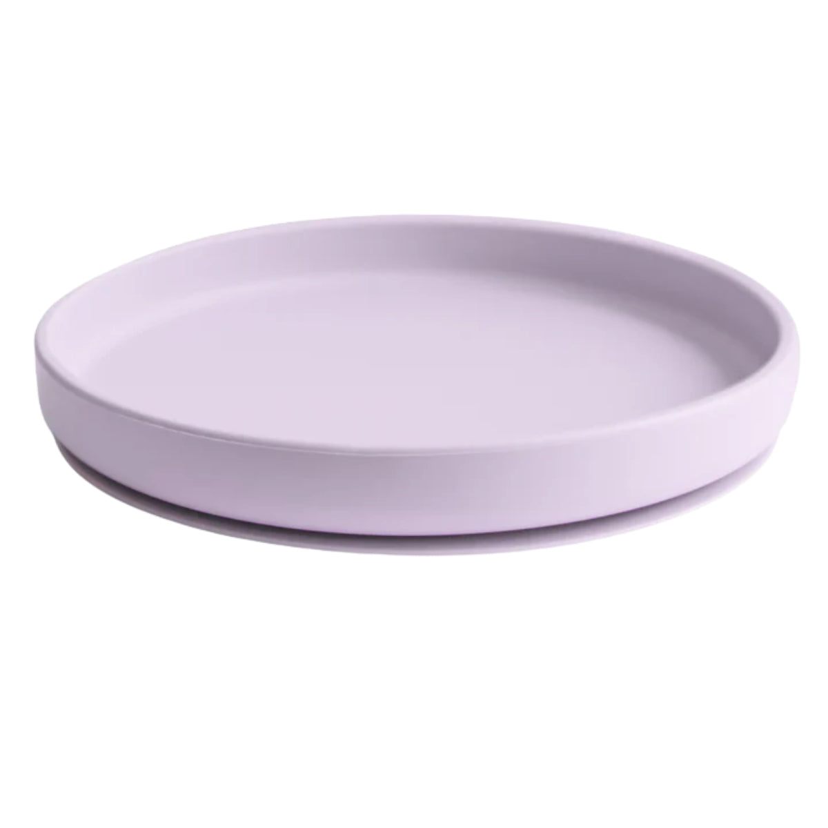Mushie - Placa de Ventosa Clássica de Silicone, Livre de BPA, Design Antiderrapante, Lilás Macio