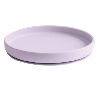 Mushie - Placa de Ventosa Clássica de Silicone, Livre de BPA, Design Antiderrapante, Lilás Macio