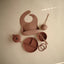 Ventosa de silicone Mushie - Woodchuc