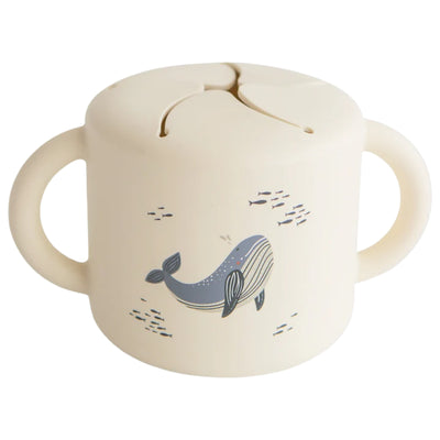 Porta Snack Infantil Mushie Whales