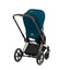 Carrinho de bebê Cybex Priam 4 Complete Rose Gold Mountain Blue