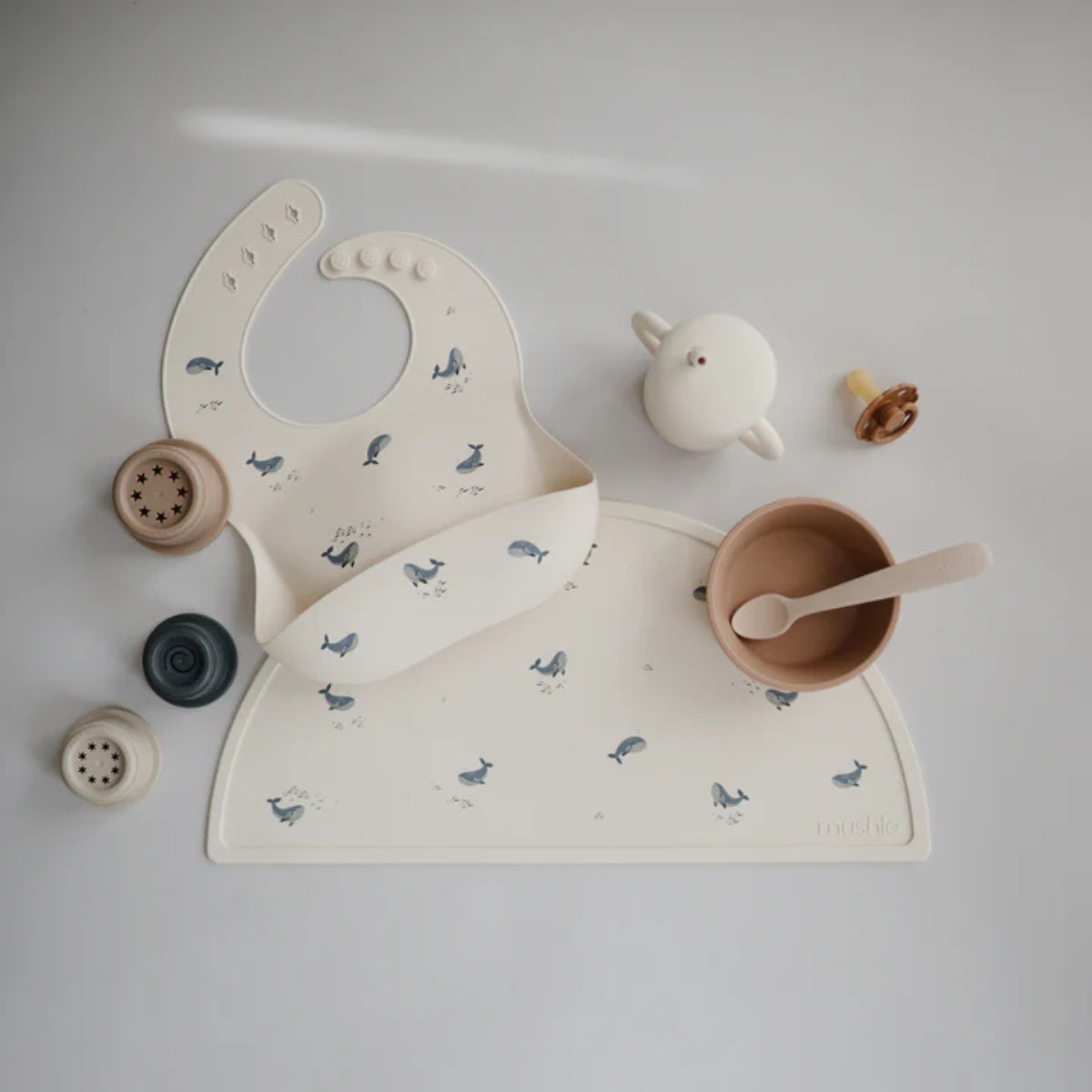 Jogo Americano Infantil Mushie Whales