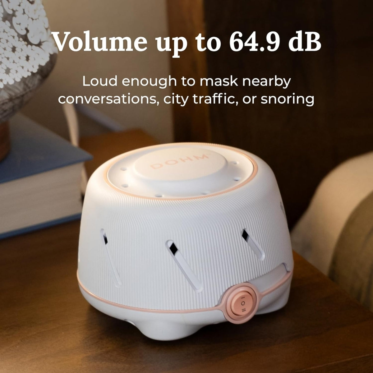 Máquina de som Dohm - Branco/Rosa
