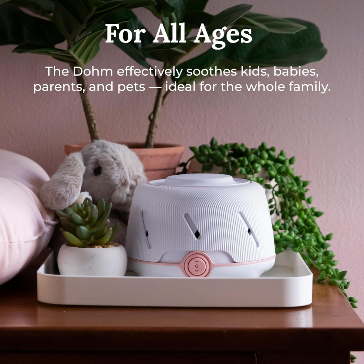 Máquina de som Dohm - Branco/Rosa