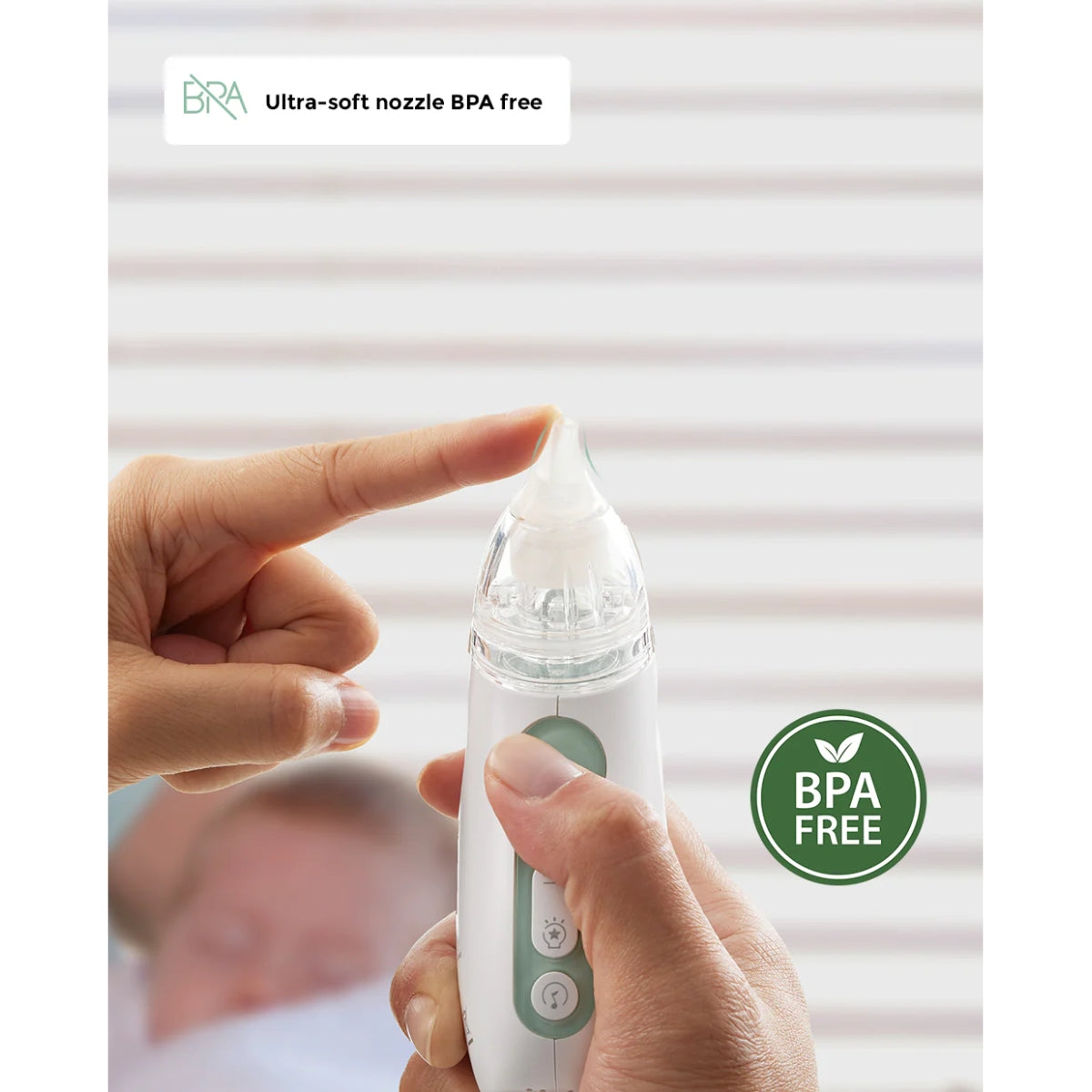 Aspirador Nasal Momcozy Baby - Bateria de Longa Duração