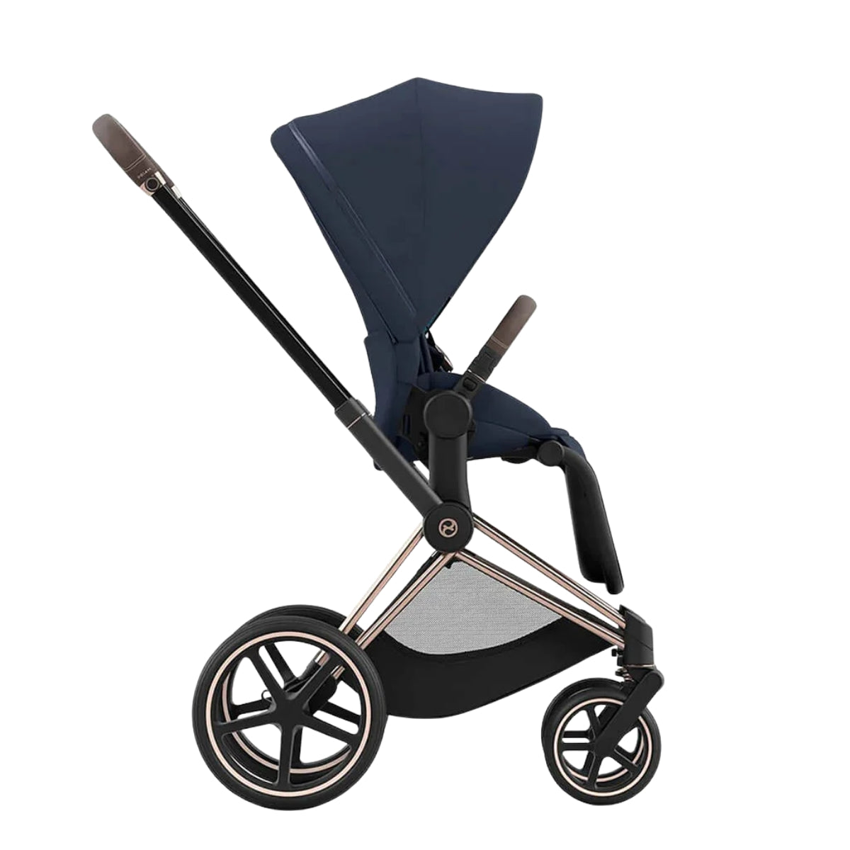 Carrinho de bebê Cybex Priam 4 Complete Rose Gold Nautical Blue