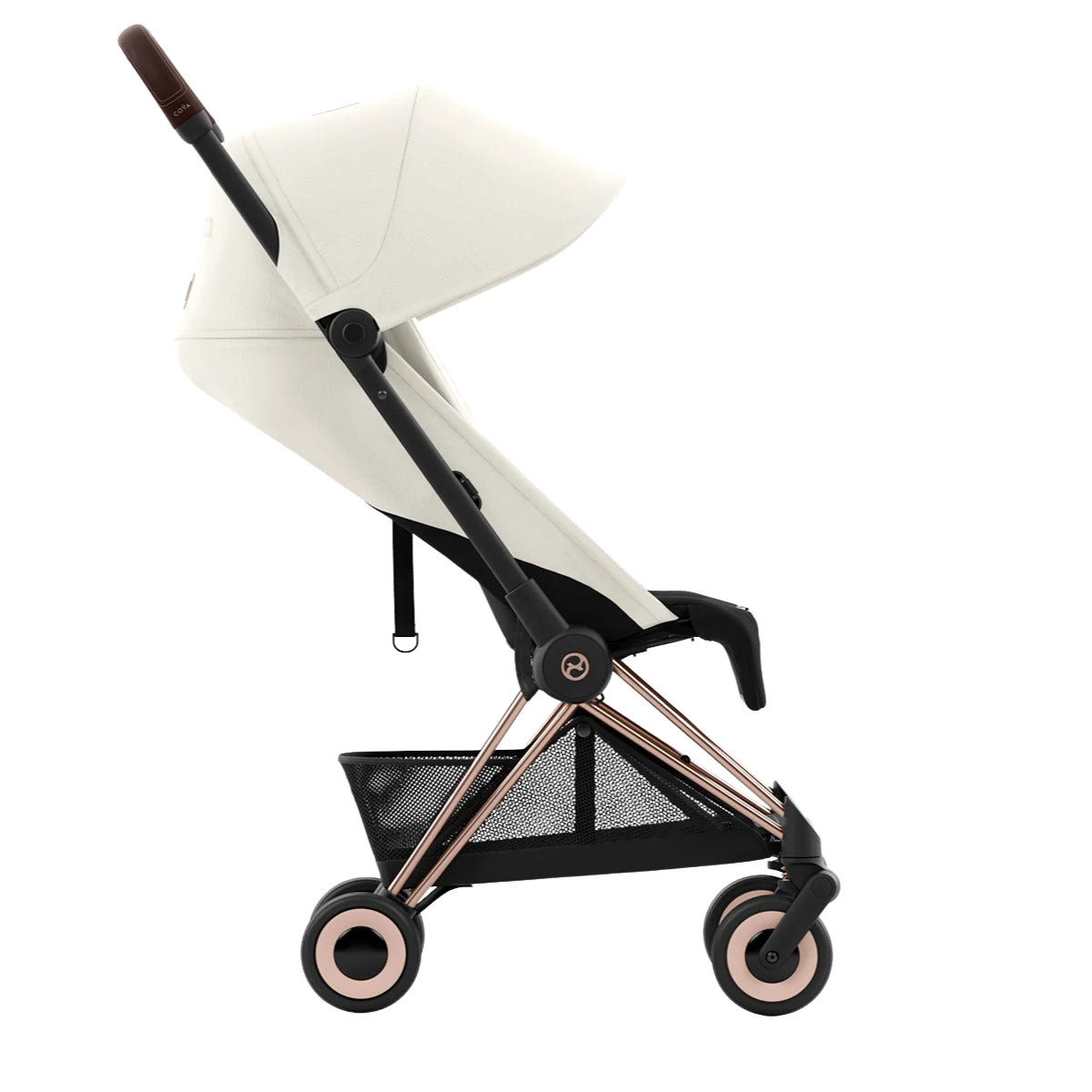 Carrinho De Bebê Cybex Coya Rosegold Off White