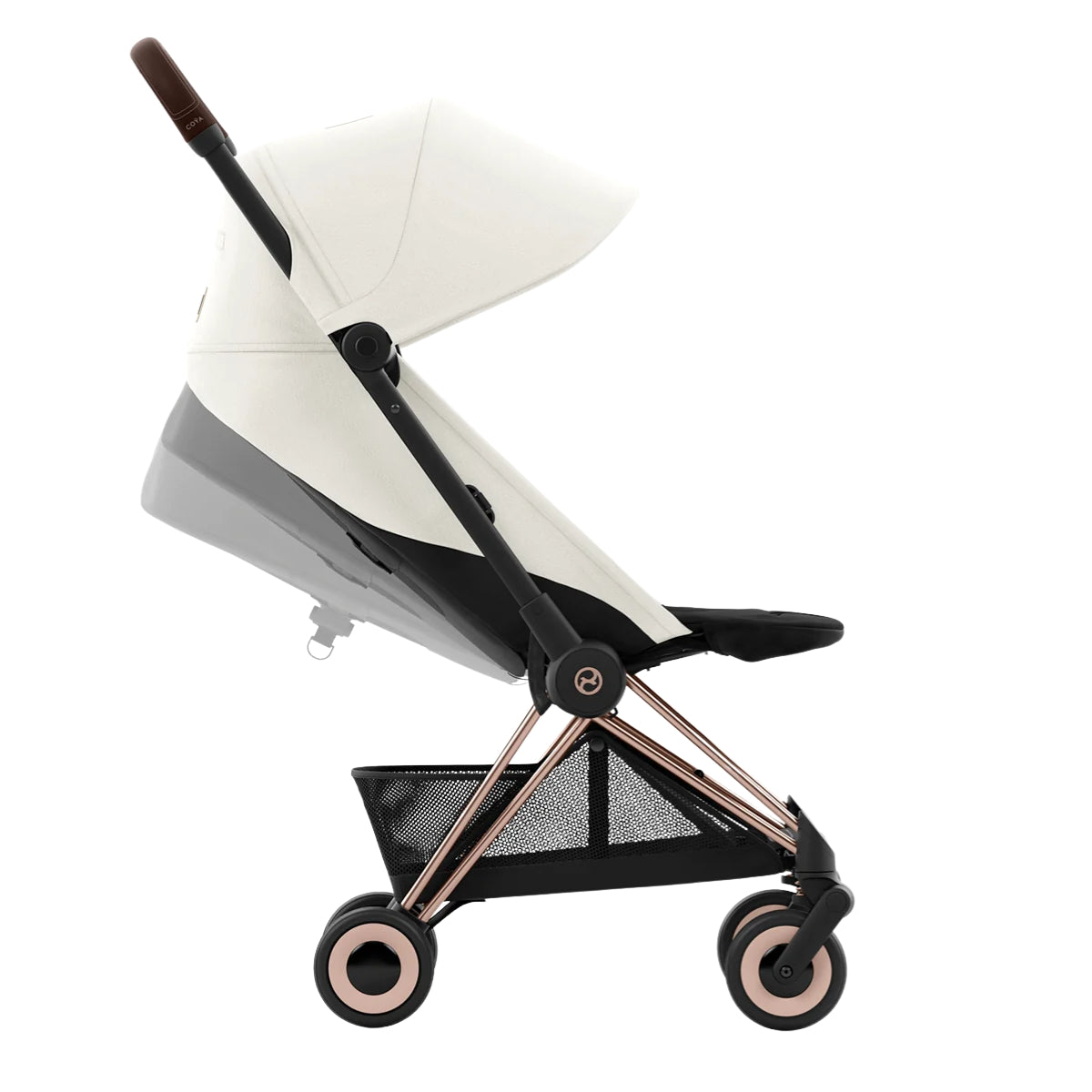 Carrinho De Bebê Cybex Coya Rosegold Off White