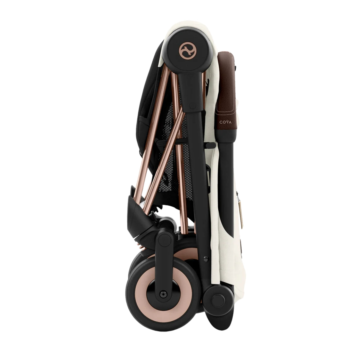 Carrinho De Bebê Cybex Coya Rosegold Off White